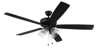 Craftmade - S104FB5-60FBGW - 60" Ceiling Fan - Super Pro 104 - Flat Black