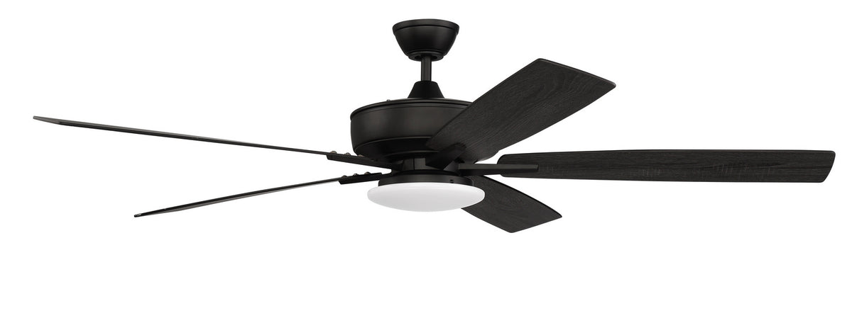 Craftmade - S112FB5-60FBGW - 60" Ceiling Fan - Super Pro 112 - Flat Black