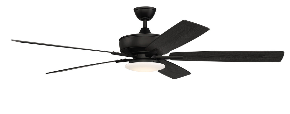 Craftmade - S112FB5-60FBGW - 60" Ceiling Fan - Super Pro 112 - Flat Black