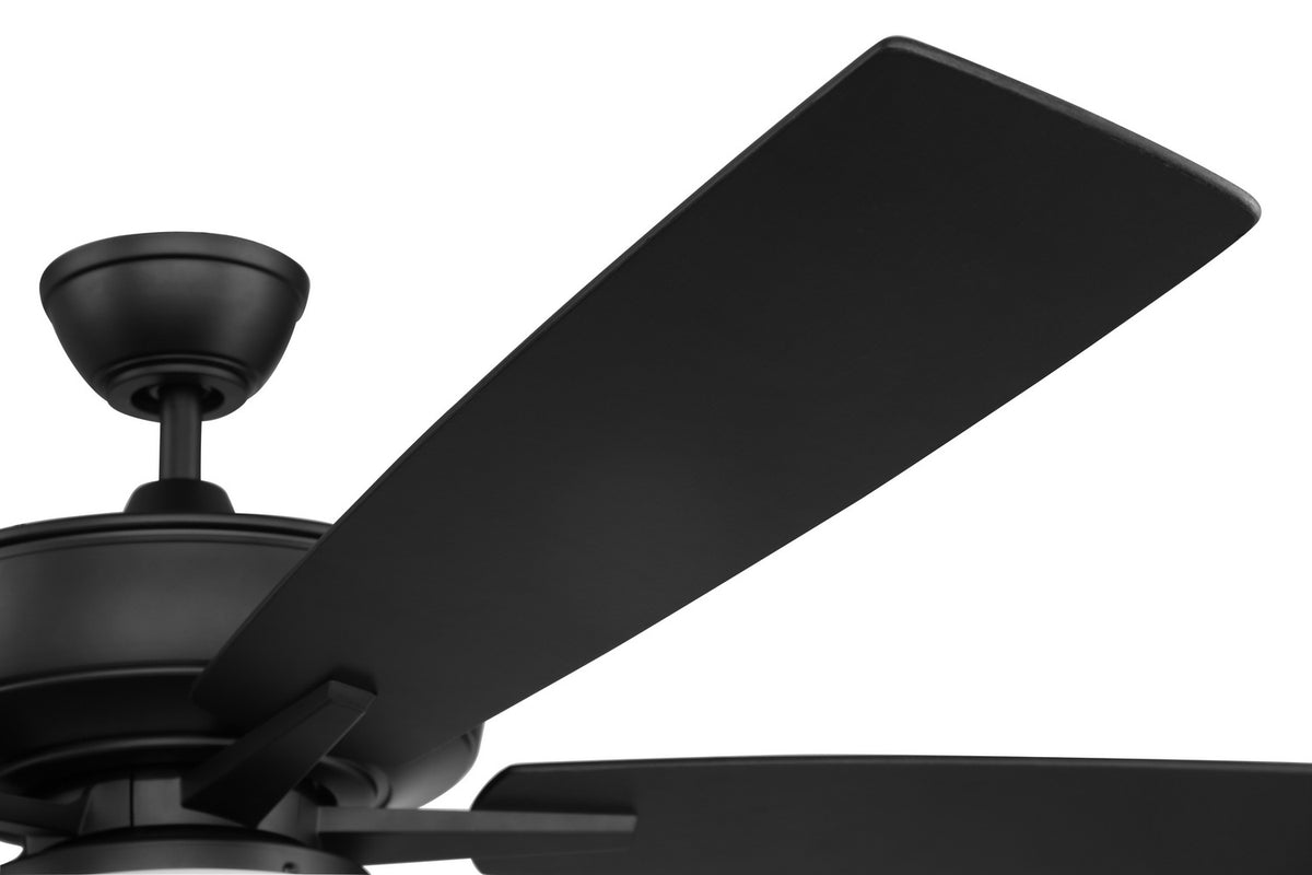 Craftmade - S112FB5-60FBGW - 60" Ceiling Fan - Super Pro 112 - Flat Black