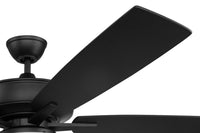 Craftmade - S112FB5-60FBGW - 60" Ceiling Fan - Super Pro 112 - Flat Black