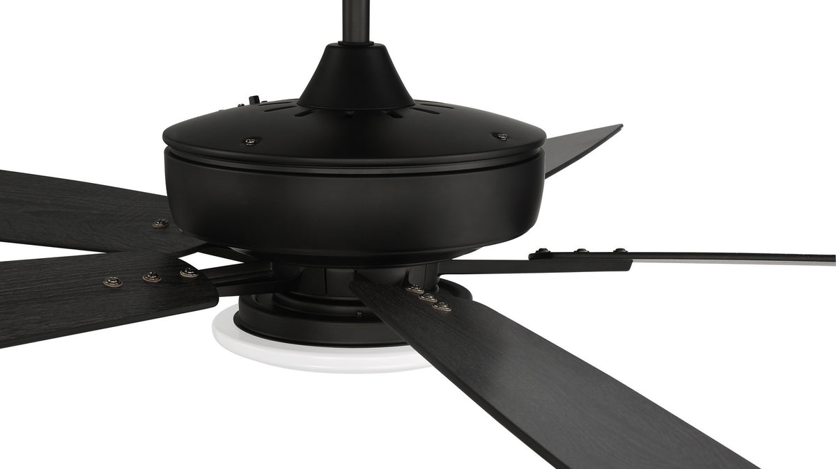 Craftmade - S112FB5-60FBGW - 60" Ceiling Fan - Super Pro 112 - Flat Black