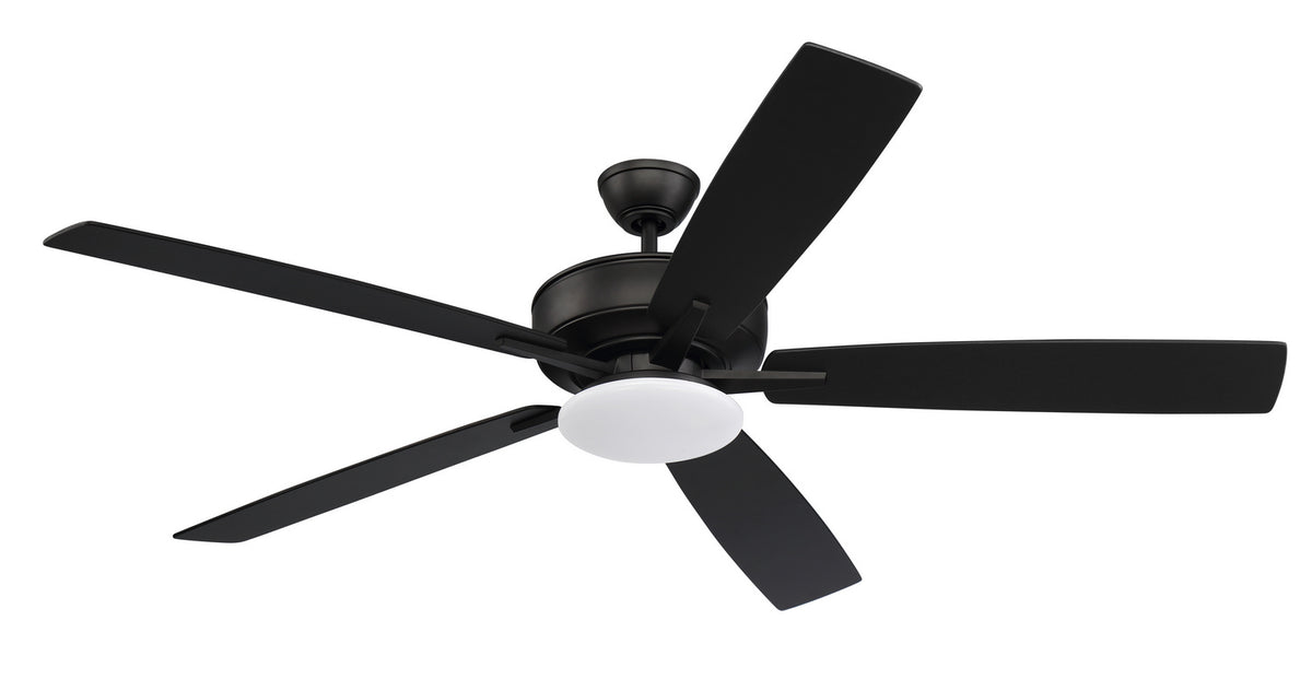 Craftmade - S112FB5-60FBGW - 60" Ceiling Fan - Super Pro 112 - Flat Black