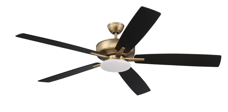 Craftmade - S112SB5-60BWNFB - 60"Ceiling Fan - Super Pro 112 - Satin Brass