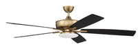 Craftmade - S112SB5-60BWNFB - 60" Ceiling Fan - Super Pro 112 - Satin Brass