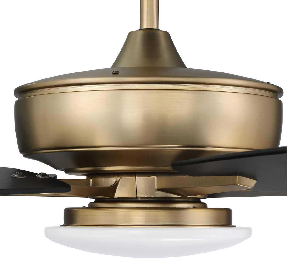 Craftmade - S112SB5-60BWNFB - 60"Ceiling Fan - Super Pro 112 - Satin Brass