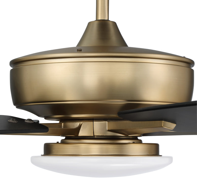 Craftmade - S112SB5-60BWNFB - 60"Ceiling Fan - Super Pro 112 - Satin Brass