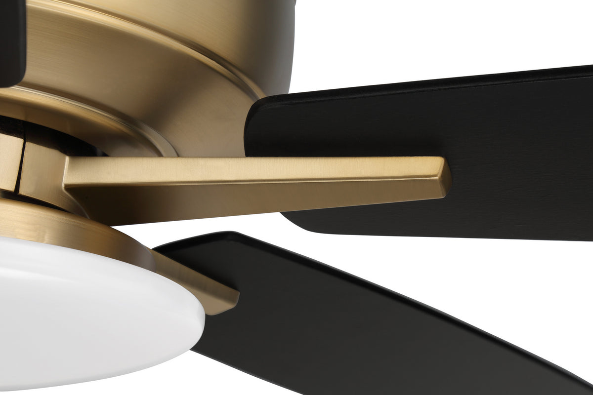 Craftmade - S112SB5-60BWNFB - 60" Ceiling Fan - Super Pro 112 - Satin Brass