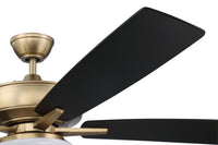 Craftmade - S112SB5-60BWNFB - 60" Ceiling Fan - Super Pro 112 - Satin Brass