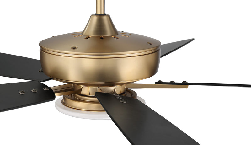 Craftmade - S112SB5-60BWNFB - 60"Ceiling Fan - Super Pro 112 - Satin Brass