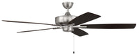 Craftmade - S60BNK5-60DWGWN - 60"Ceiling Fan - Super Pro 60 - Brushed Polished Nickel