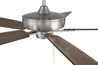 Craftmade - S60BNK5-60DWGWN - 60"Ceiling Fan - Super Pro 60 - Brushed Polished Nickel