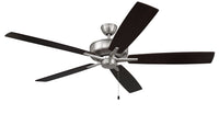 Craftmade - S60BNK5-60DWGWN - 60" Ceiling Fan - Super Pro 60 - Brushed Polished Nickel