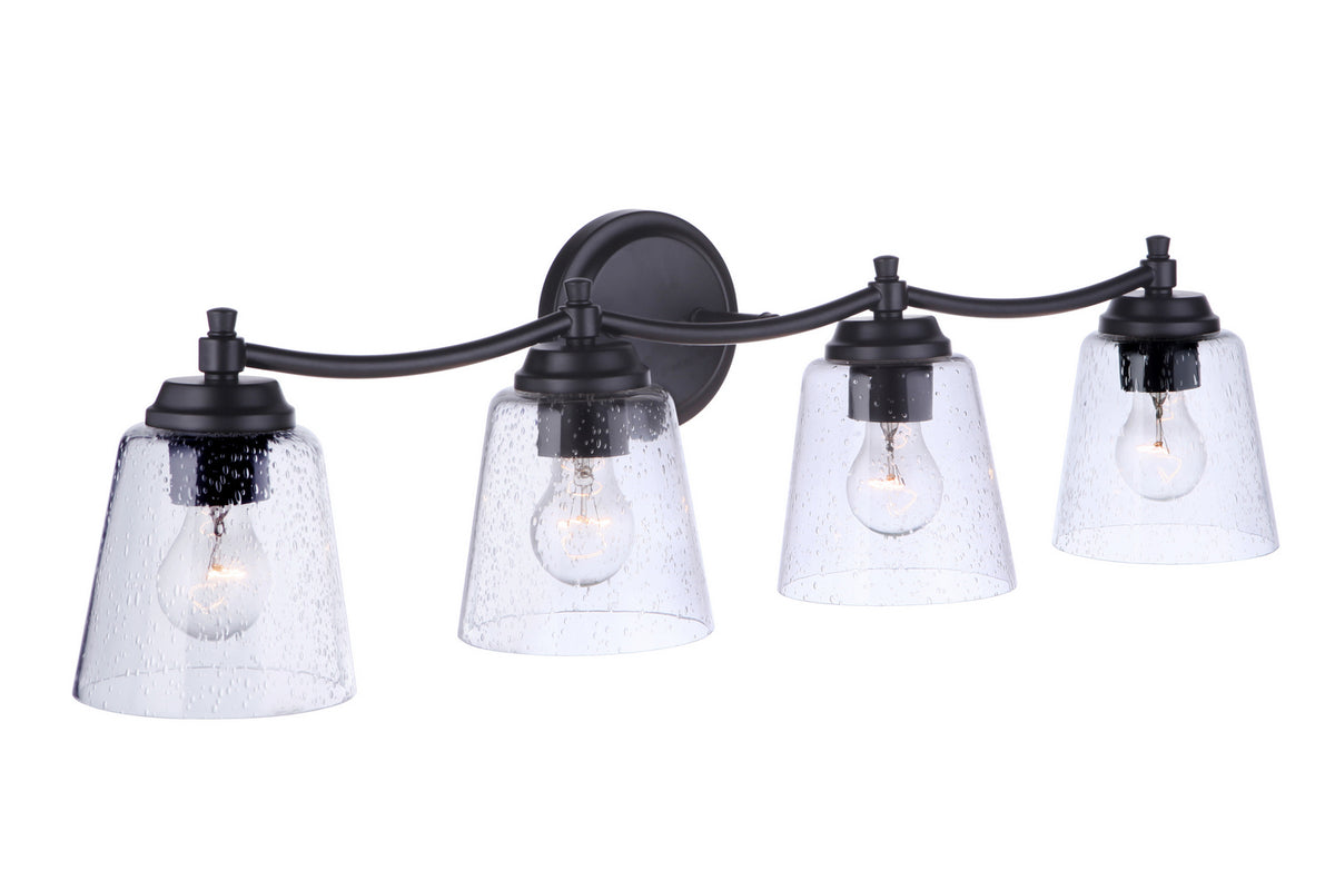 Craftmade - 50204-FB - Four Light Vanity - Tyler - Flat Black