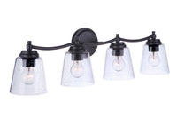 Craftmade - 50204-FB - Four Light Vanity - Tyler - Flat Black