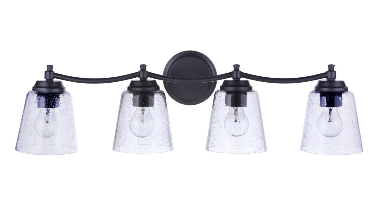 Craftmade - 50204-FB - Four Light Vanity - Tyler - Flat Black