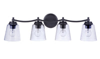 Craftmade - 50204-FB - Four Light Vanity - Tyler - Flat Black
