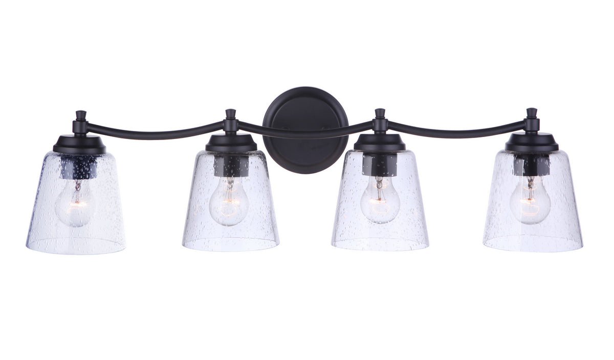 Craftmade - 50204-FB - Four Light Vanity - Tyler - Flat Black
