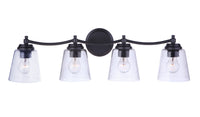 Craftmade - 50204-FB - Four Light Vanity - Tyler - Flat Black