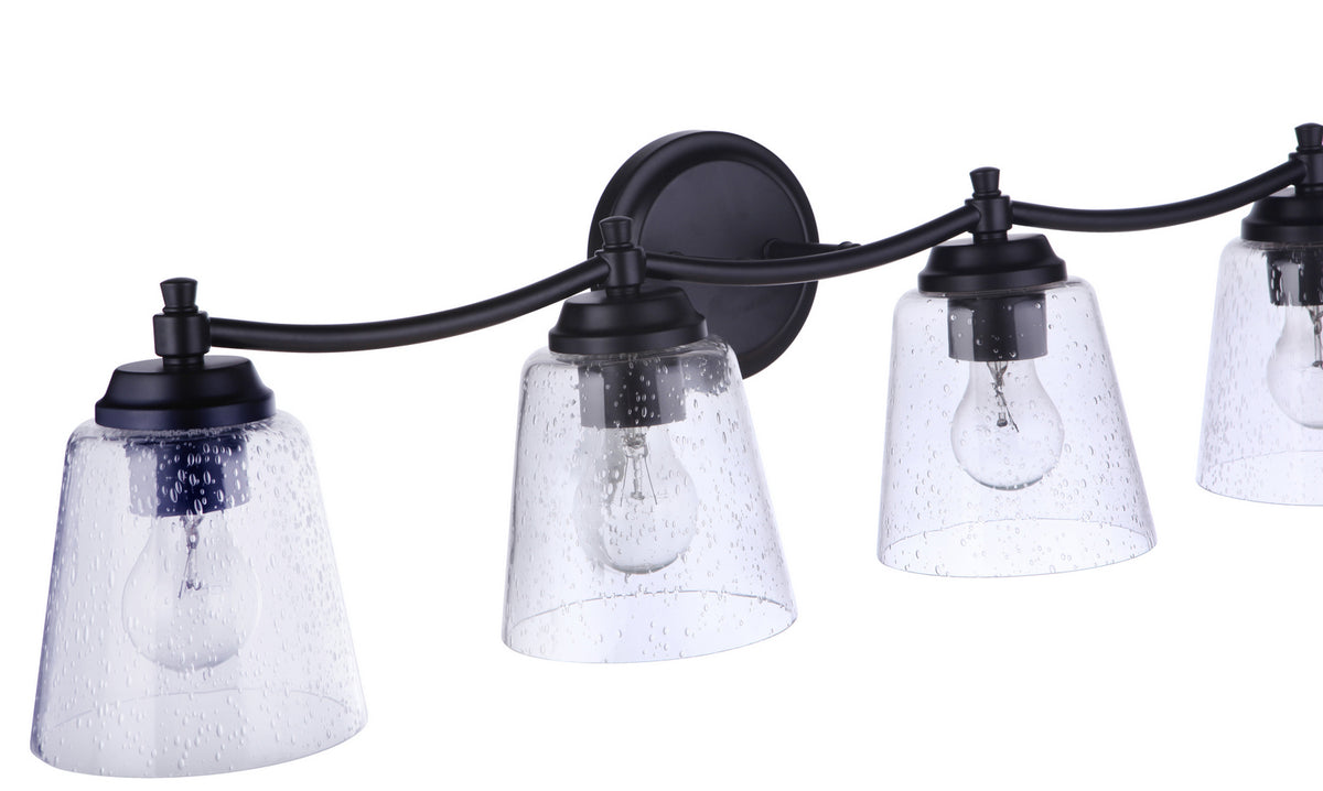 Craftmade - 50204-FB - Four Light Vanity - Tyler - Flat Black