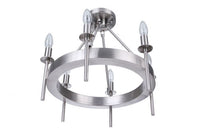 Craftmade - 54356-BNK - Six Light Semi-Flush Mount - Larrson - Brushed Polished Nickel