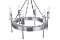 Craftmade - 54356-BNK - Six Light Semi-Flush Mount - Larrson - Brushed Polished Nickel