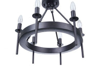 Craftmade - 54356-FB - Six Light Semi-Flush Mount - Larrson - Flat Black