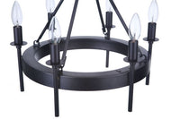 Craftmade - 54356-FB - Six Light Semi-Flush Mount - Larrson - Flat Black