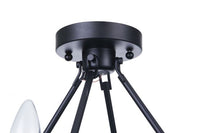 Craftmade - 54356-FB - Six Light Semi-Flush Mount - Larrson - Flat Black