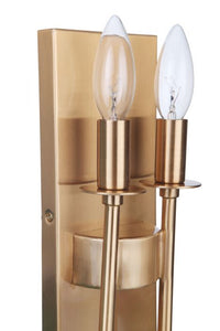 Craftmade - 54362-SB - Two Light Wall Sconce - Larrson - Satin Brass
