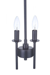 Craftmade - 54392-FB - Two Light Mini Pendant - Larrson - Flat Black