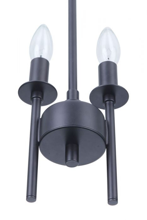 Craftmade - 54392-FB - Two Light Mini Pendant - Larrson - Flat Black