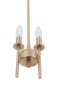 Craftmade - 54392-SB - Two Light Mini Pendant - Larrson - Satin Brass