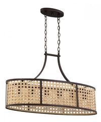 Craftmade - 54576-ABZ - Six Light Island Pendant - Malaya - Aged Bronze Brushed