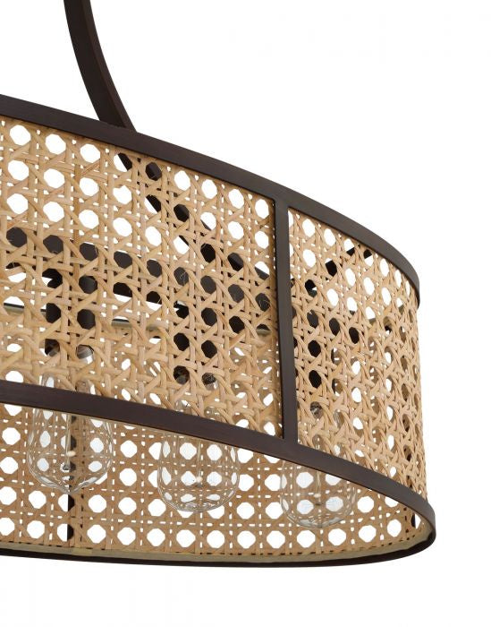 Craftmade - 54576-ABZ - Six Light Island Pendant - Malaya - Aged Bronze Brushed