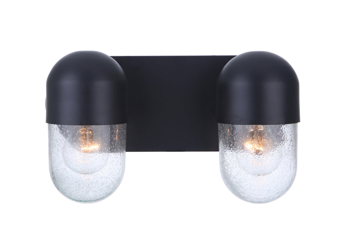 Craftmade - 55002-FB - Two Light Vanity - Pill - Flat Black