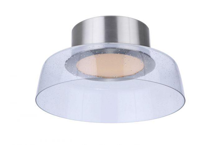 Craftmade LED Flushmount from the Centric collection in Brushed Polished Nickel finish