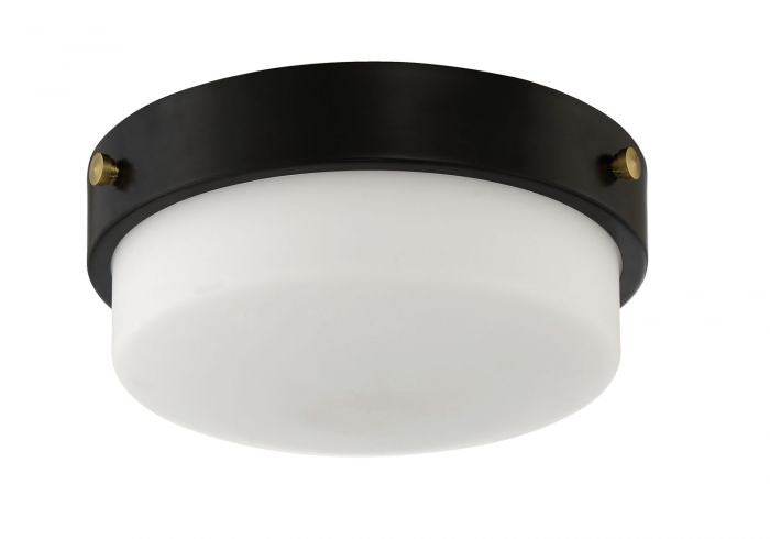 Craftmade - X3212-FB - Two Light Flushmount - Oak Street - Flat Black