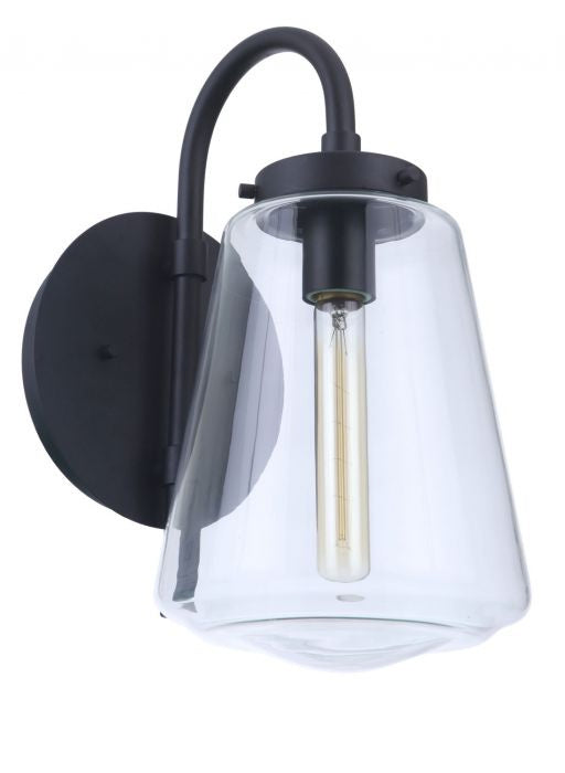 Craftmade - ZA3814-MN - One Light Outdoor Wall Mount - Laclede - Midnight