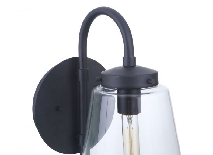 Craftmade - ZA3814-MN - One Light Outdoor Wall Mount - Laclede - Midnight