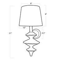 Regina Andrew - 15-1140 - One Light Wall Sconce - Hope - White