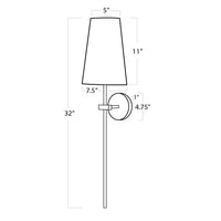 Regina Andrew - 15-1152 - One Light Wall Sconce - Toni - Natural Brass