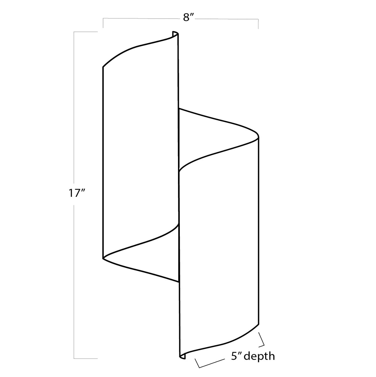 Regina Andrew - 15-1157BLK - Two Light Wall Sconce - Folio - Black