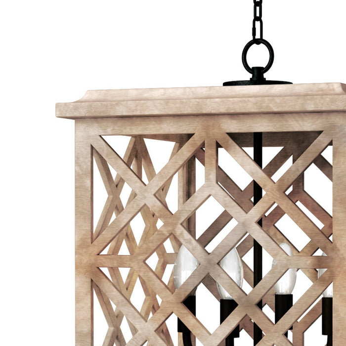 Regina Andrew Four Light Lantern from the Chatham collection in Natural finish