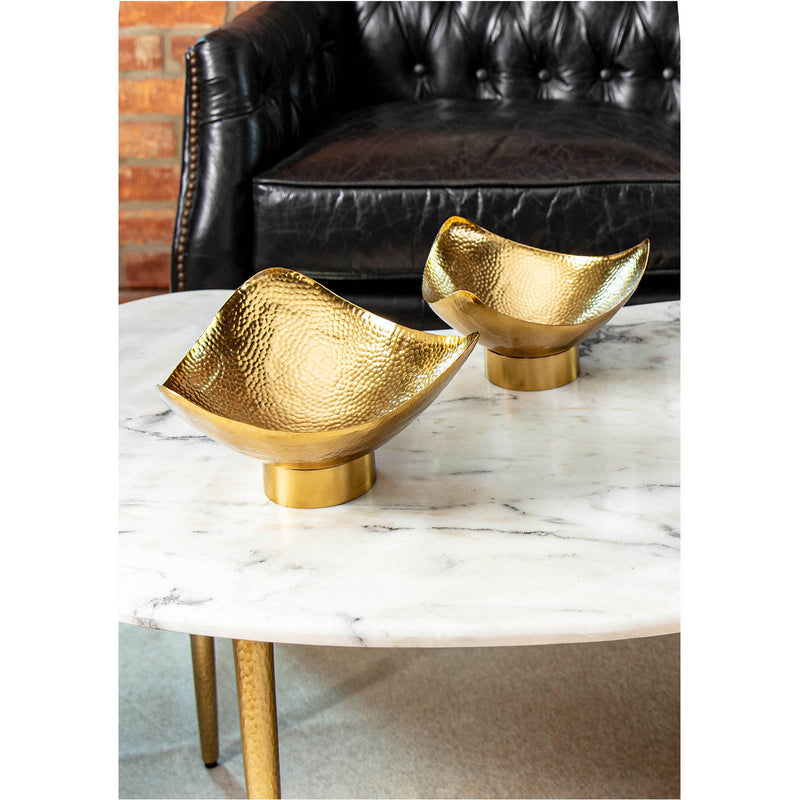 Regina Andrew Bowl from the Milo collection in Polished Brass finish