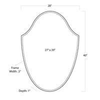 Regina Andrew - 21-1120NB - Mirror - Crest - Natural Brass
