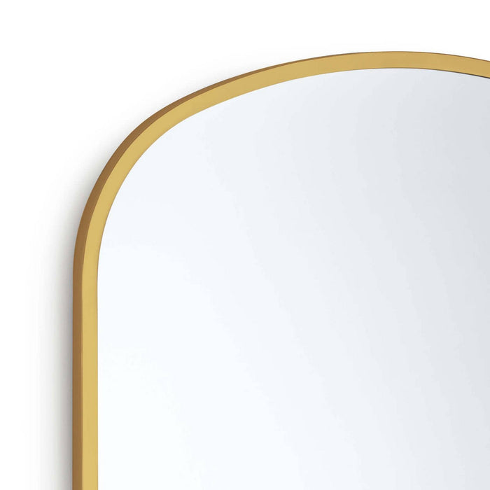 Regina Andrew Mirror from the Cloak collection in Natural Brass finish