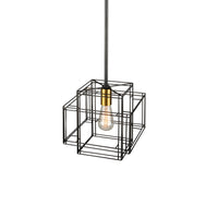 Artcraft - AC11731BK - One Light Pendant - Artisan - Black and Brushed Brass