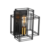 Artcraft - AC11737BK - One Light Wall Sconce - Artisan - Black and Brushed Brass