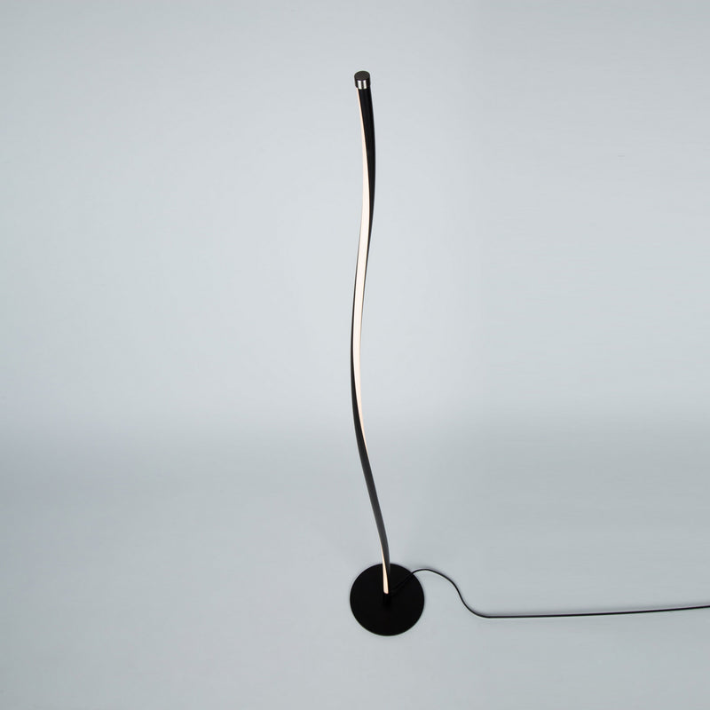 Artcraft LED Floor Lamp from the Cortina collection in Matte Black finish